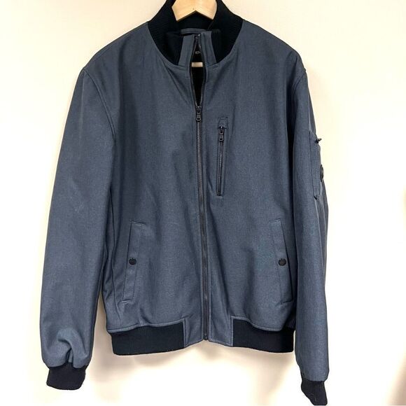 Michael Kors dark grey bomber jacket.  Size L - Picture 1 of 7